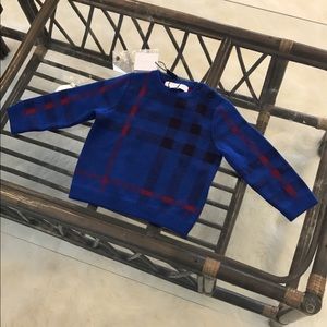authentic Burberry baby sweater. Size 9m.